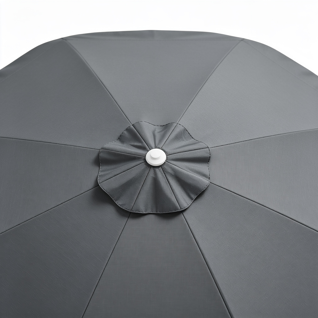 Fghara Sonnenschirm Schutzhülle bis Ø 3 m - Funktionelle Sonnenschirmhülle mit Reißverschluss und Stab - Strapazierfähige Polyester Schirmabdeckung, Anthrazit