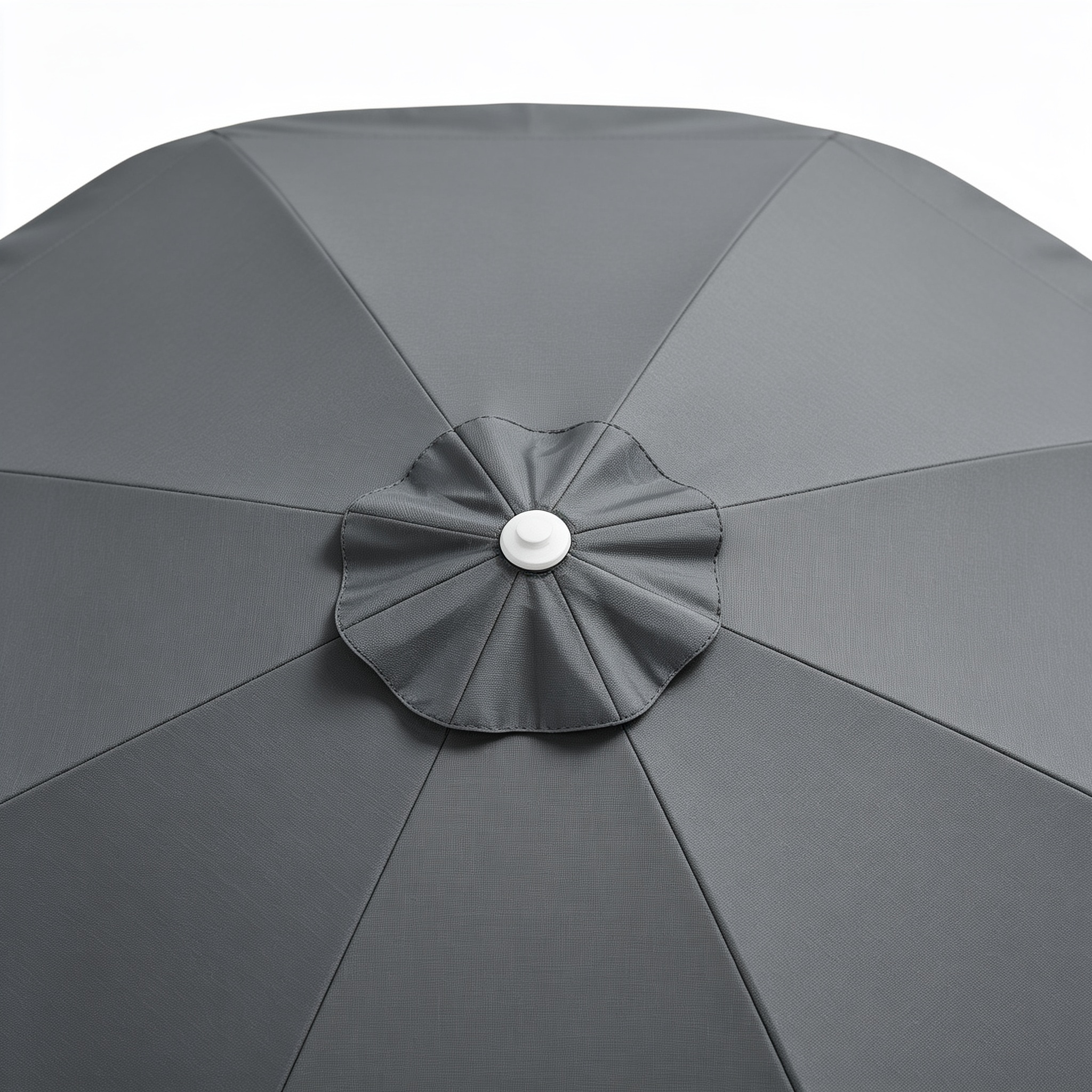 Fghara Sonnenschirm Schutzhülle bis Ø 3 m - Funktionelle Sonnenschirmhülle mit Reißverschluss und Stab - Strapazierfähige Polyester Schirmabdeckung, Anthrazit